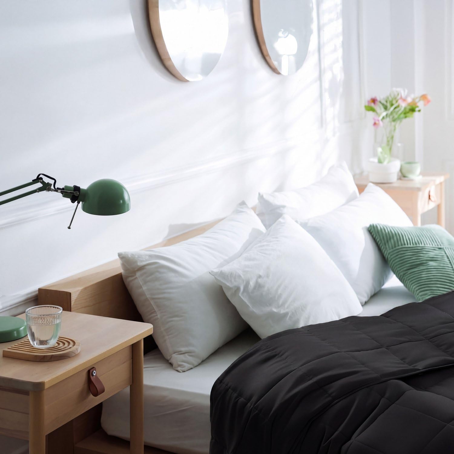 Gewichtsdecke 8 kg, Mikrofaser-Therapiedecke, 150 x 200 cm, 7-Lagen-System mit Glasperlen, Öko-Tex-zertifiziert, für besseren Schlaf und Stressabbau, Schwarz – Bild 8