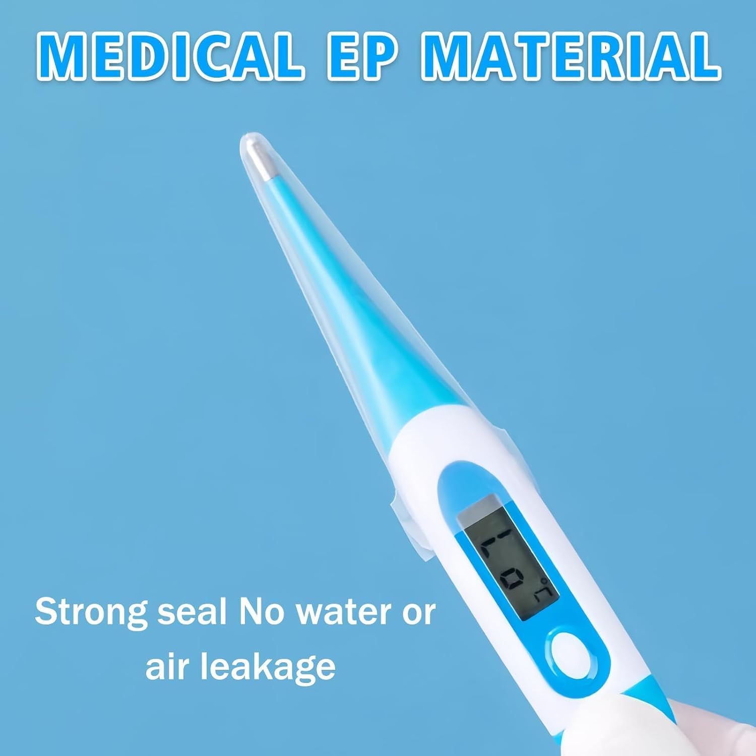 100 Stück Fieberthermometer-Schutzhüllen, Einweg-Hygienehüllen für Thermoscan-Ohrthermometer und digitale Thermometer-Sondenhüllen, Rektalschutzkappen ohne Gleitmittel für Baby, Kinder, Erwachsene – Bild 3