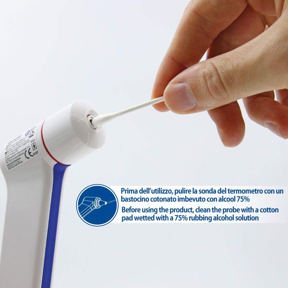 FARMAMED Fieberthermometer, berührungsloses digitales Stirn- und Ohrthermometer, Infrarot-Thermometer 4 in 1 für Babys, Kinder und Erwachsene – Bild 8