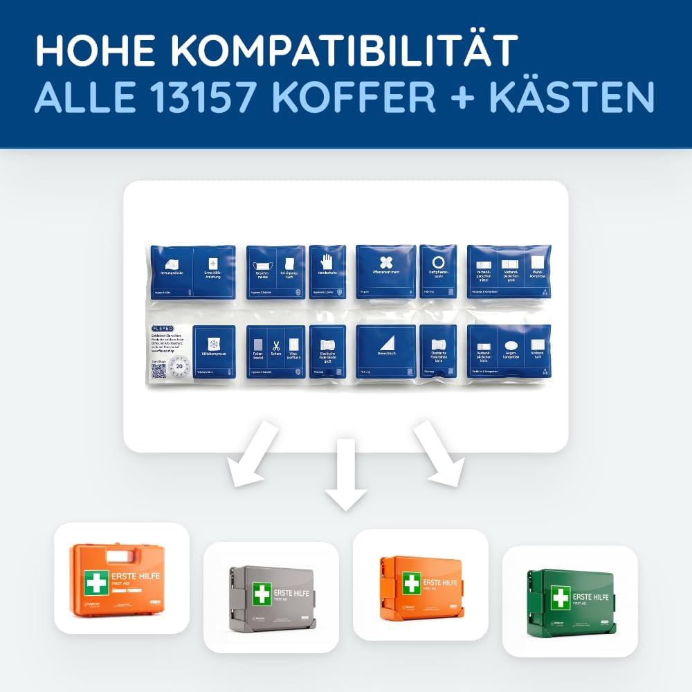 DIN 13157 Erste-Hilfe-Nachfüllset, Polsterung für HSE-Erste-Hilfe-Set – Bild 4