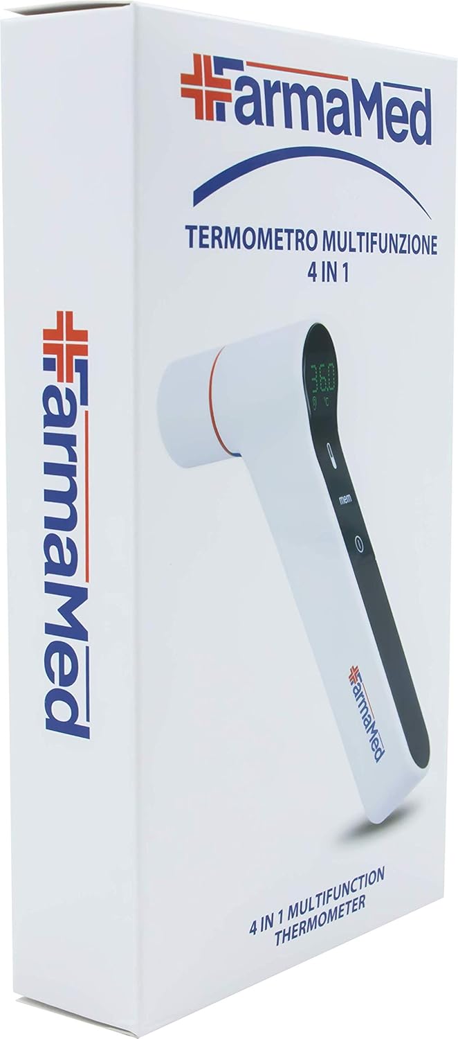 FARMAMED Fieberthermometer, berührungsloses digitales Stirn- und Ohrthermometer, Infrarot-Thermometer 4 in 1 für Babys, Kinder und Erwachsene – Bild 4