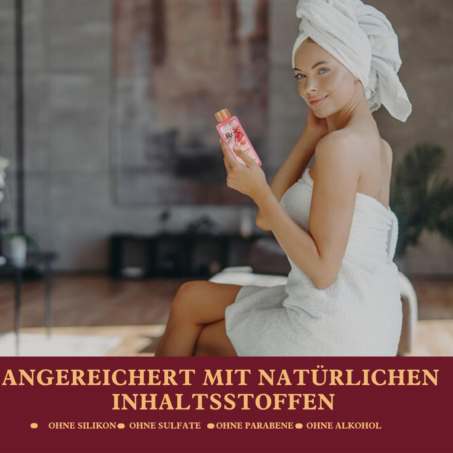 Spa Luxetique Spa-Geschenksets für Frauen, 6-teiliges Rosen-Badeset mit Becher, Geburtstagsbox, Geschenke für Sie – Bild 4