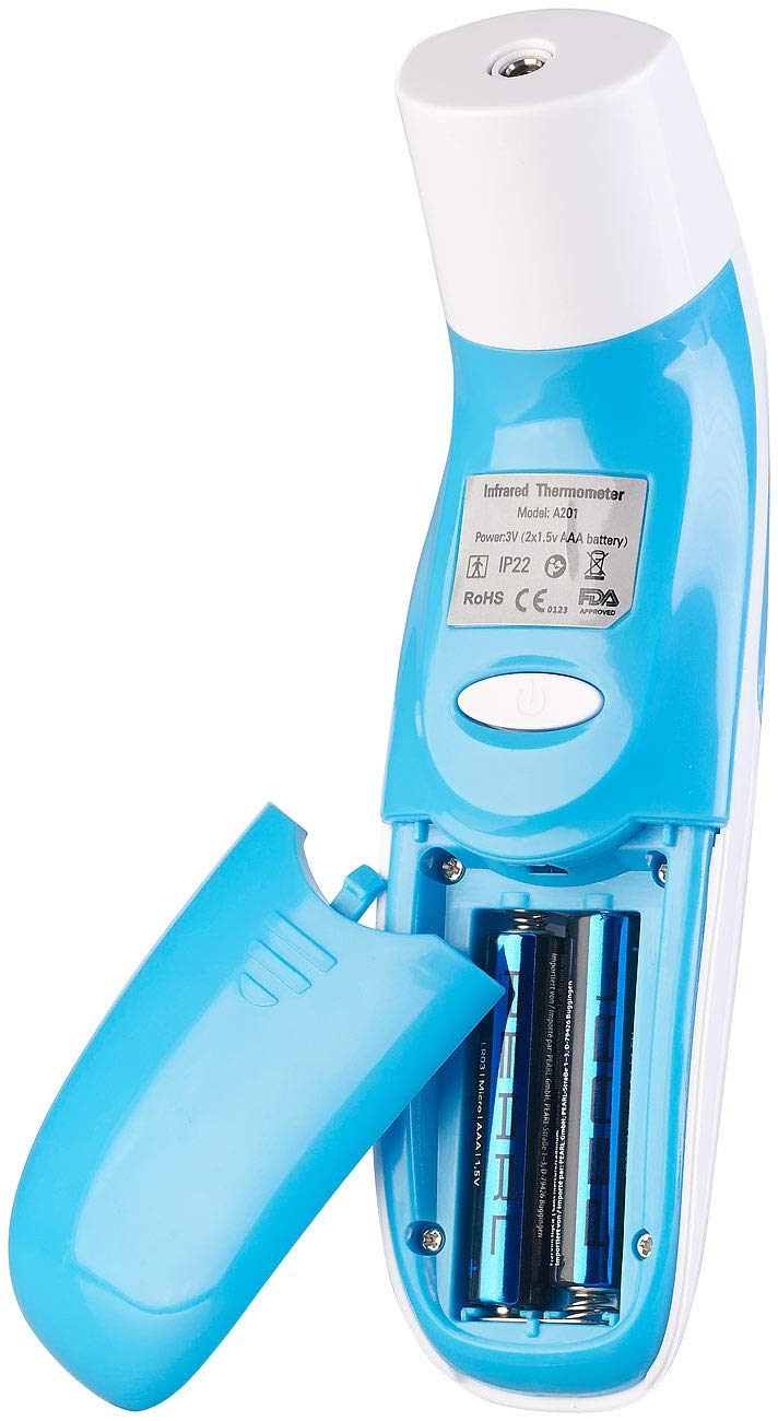 newgen medicals Fieberthermometer: Medizinisches 3-in-1-Infrarot-Thermometer für Ohr, Stirn und Luft (Fieberthermometer Stirn, Infrarot, Baby Kinder) – Bild 6