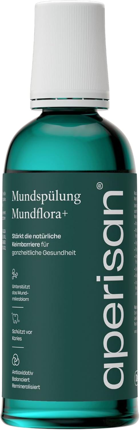 Mundwasser Oral Flora+ Mikrobiomfreundliche Mundpflege mit einzigartigem Mikrobiomkomplex, schützt vor Karies, remineralisiert & beruhigt das Zahnfleisch, alkoholfrei, vegan, 400 ml – Bild 2