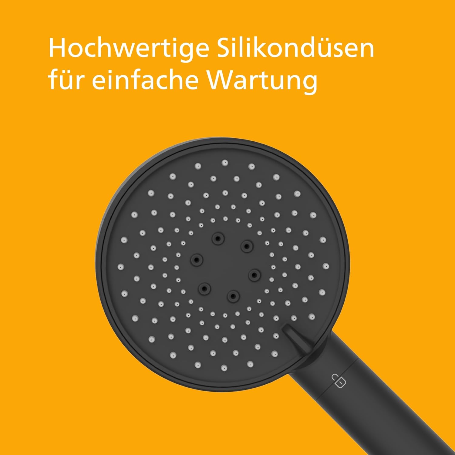 Philips Wasserduschkopf mit Filter – Haut- und Haarschutz, entfernt effektiv Chlor und große Partikel, 3 Sprühmodi, 1 Monat Filterkapazität, Schwarz – Bild 4