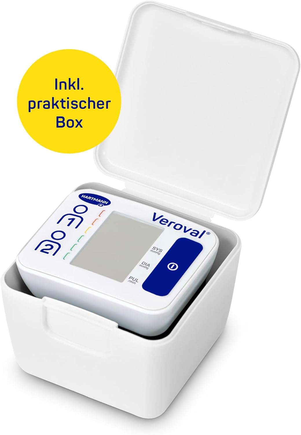 Veroval Compact Handgelenk-Blutdruckmessgerät, einfache und schnelle Messung, klinisch validiert, erkennt Herzrhythmusstörungen – Bild 6