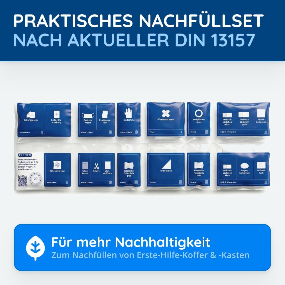 DIN 13157 Erste-Hilfe-Nachfüllset, Polsterung für HSE-Erste-Hilfe-Set – Bild 2