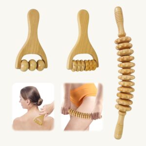 Massageroller aus Holz, 3 Stück, R...