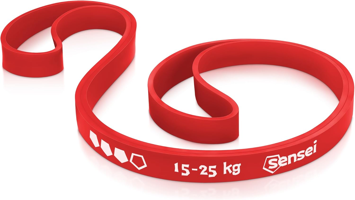 SENSEI Gym Band für Klimmzüge & Krafttraining – Resistance Band, Widerstandsband aus Naturlatex – Trainingsband inkl. Übungs-E-Book