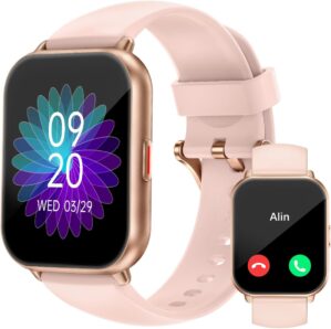 RUIMEN Smartwatch mit Telefonfunkti...