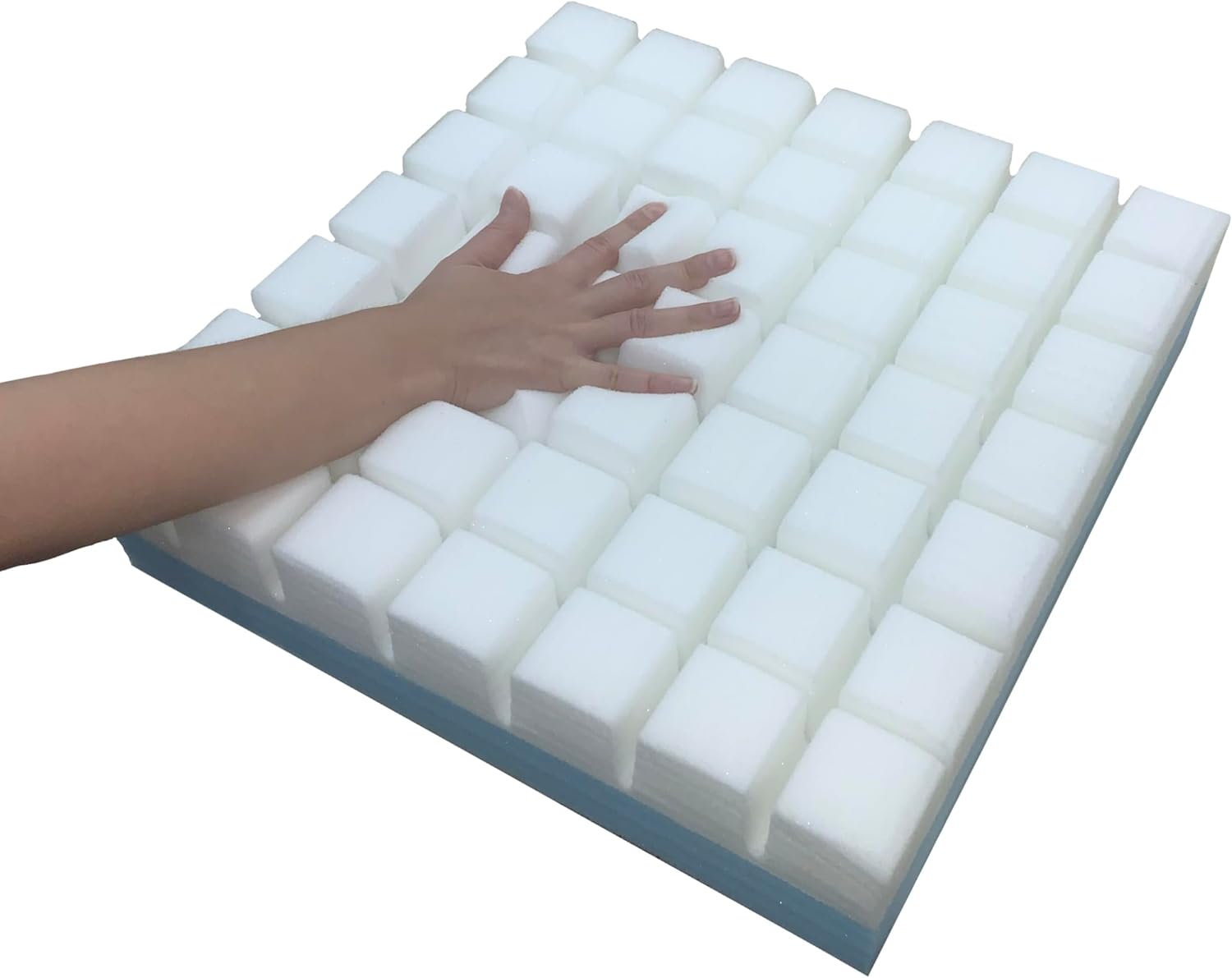 Anti-Dekubitus-Kissen mit Schlitzen für Rollstühle – orthopädisches Kissen für Steißbein und Lendenwirbelsäule mit wasserdichtem Bezug, Schaumstofffüllung (viskoelastisch + HR-Schaum) – Bild 7