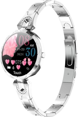 LONGLU Smartwatch für Damen, Bluet...