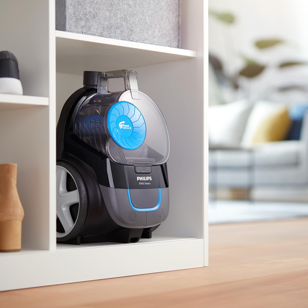Philips PowerPro kompakter beutelloser Staubsauger (sehr geringer Stromverbrauch bei hoher Leistung, 1,5 l Staubvolumen, integriertes Zubehör) – Bild 7