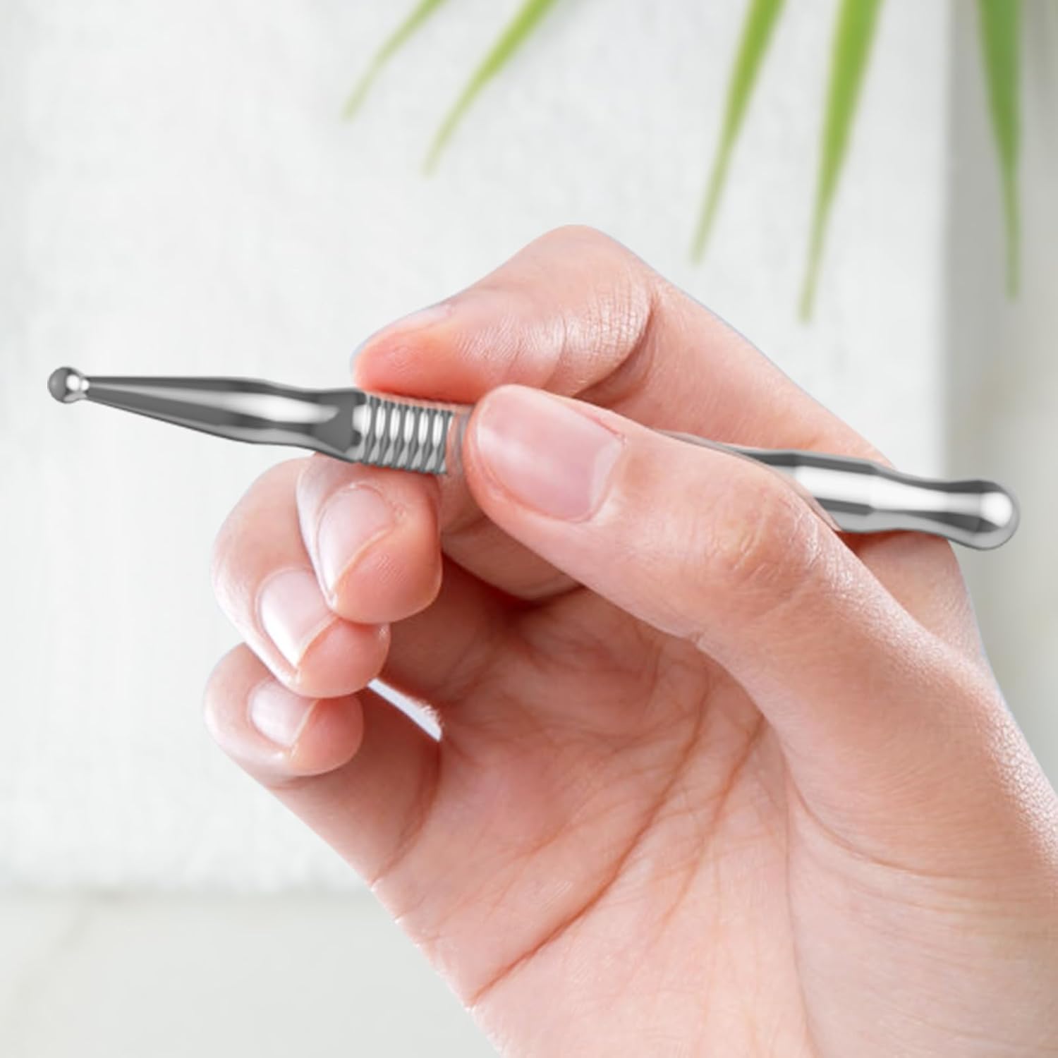 Edelstahl-Gua-Sha-Werkzeug und Akupunkturstift – Tiefengewebsmassage und Schmerzlinderungstherapie mit Triggerpunktmassage – Ganzkörper-Selbstmassage-Akupressur (JGS-3) – Bild 8