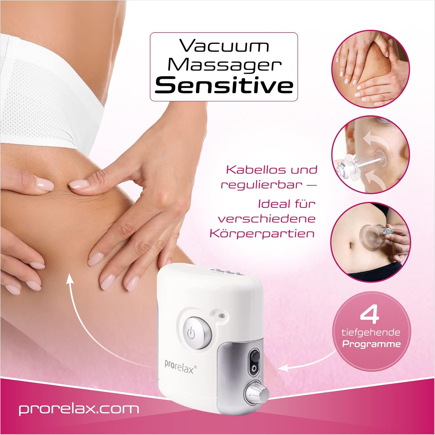 prorelax Sensitive Vakuum-Massagegerät – Für schöne und gesunde Haut – Bild 3