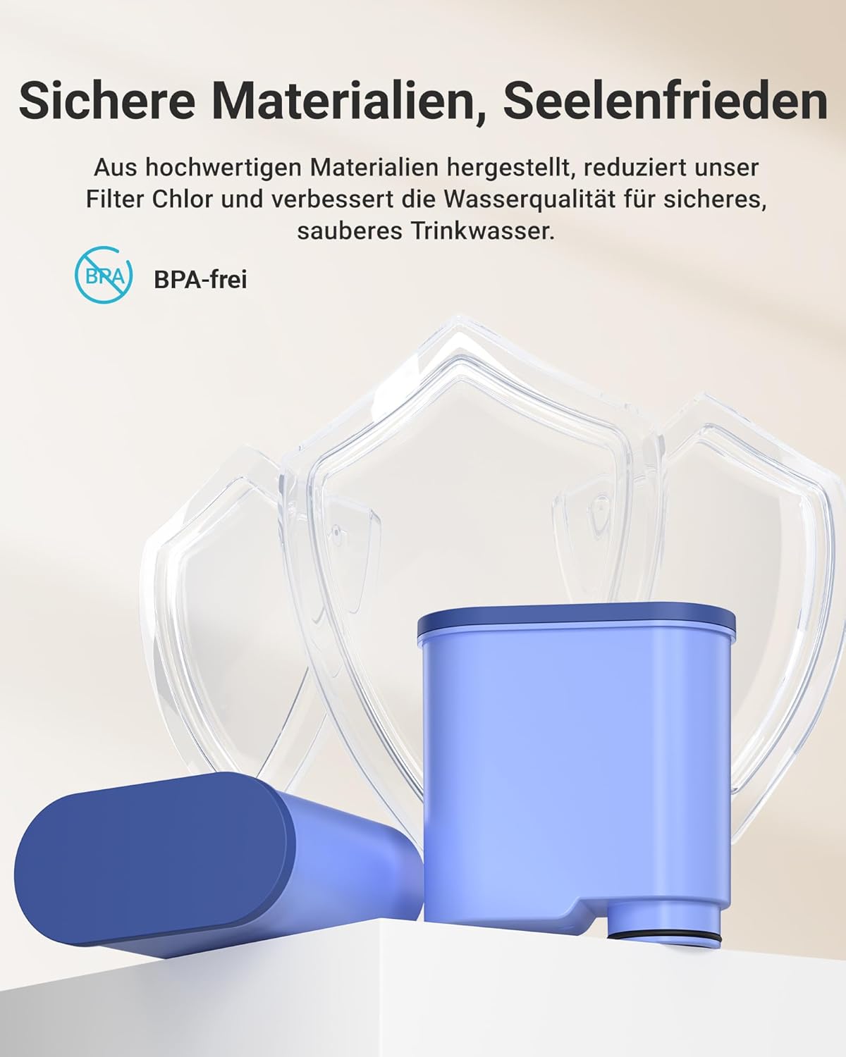 AQUA CREST Ersatzwasserfilter für Philips AquaClean CA6903/10 CA6903/22 CA6903, Filterkartusche für Saeco und Philips Kaffeevollautomaten, TÜV SÜD zertifiziert, reduziert PFAS, PFOA/PFOS (4) – Bild 4