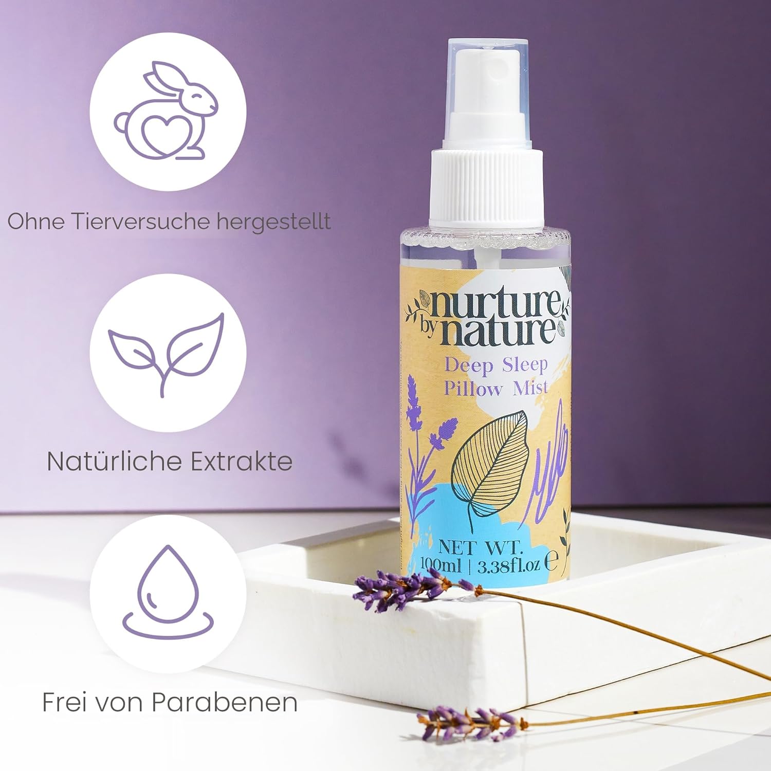 Nurture by Nature Wellness-Geschenkset für Frauen – 6-teiliges Bade- und Beauty-Set mit Körperbutter, Duschöl, Kissenspray, Badesalz und Schlafmaske – ideal für Weihnachten, Muttertag und Geburtstage – Bild 5