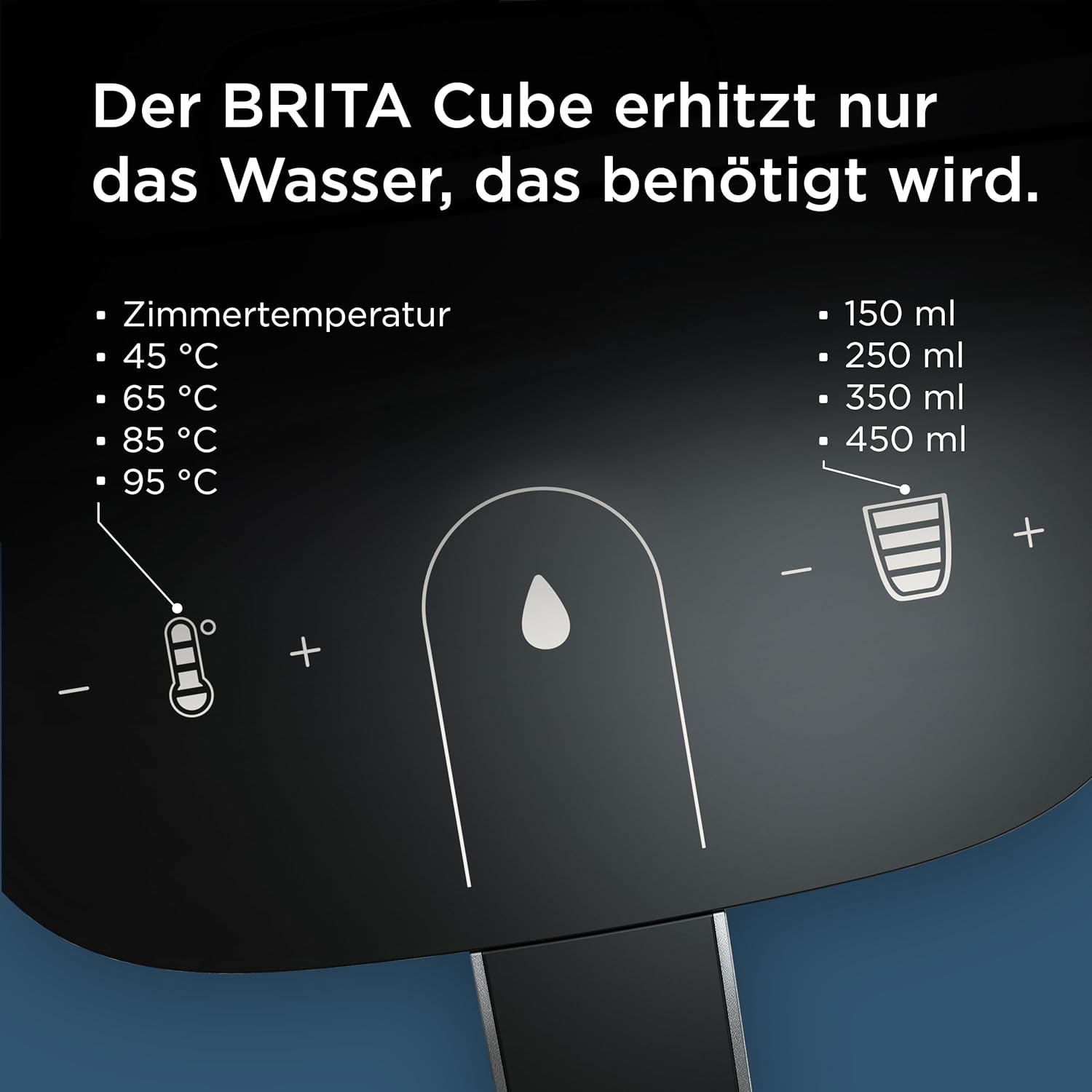 BRITA Cube Heißwasserspender – Wasserspender für Zuhause (4 l) weiß – mit UV-C-Technologie, inklusive Maxtra Pro Extra Kalkschutz-Wasserfilterkartusche – Bild 2