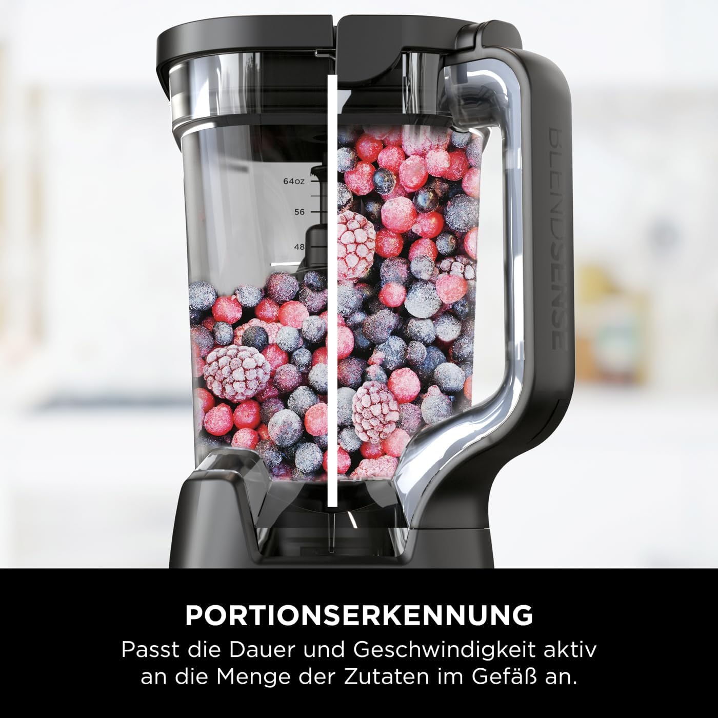 Ninja 2-in-1 Detect Power Mixer Pro, 1200 W mit Krug und Tassen, Smoothies-Mixen, Gemüsehacken und gefrorene Getränke, Schwarz, TB301EU – Bild 9
