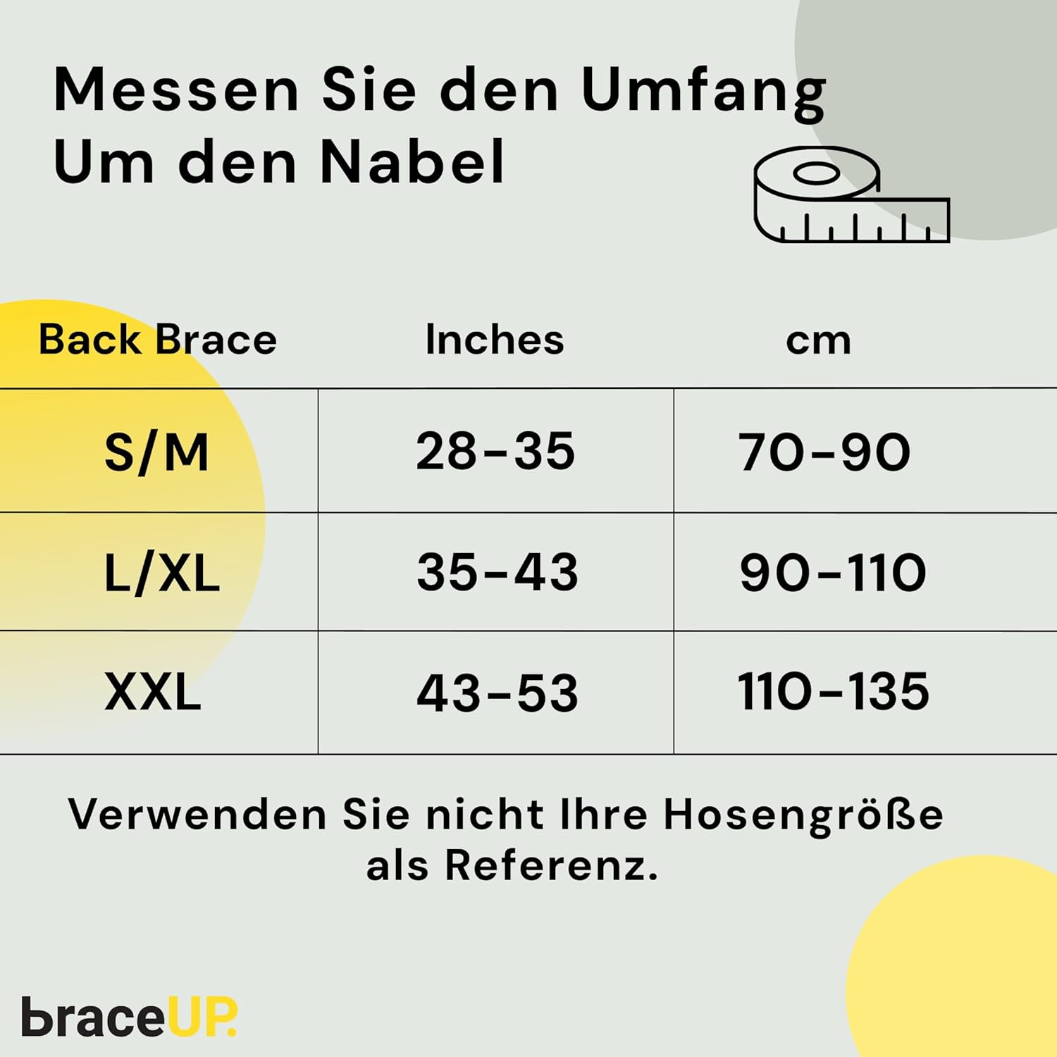BraceUP Rückenstützgürtel – Atmungsaktive Rückenbandage, Lendenwirbelstütze für den unteren Rücken bei Ischias, Bandscheibenvorfall, Skoliose, mit doppelseitig verstellbaren Trägern (L/XL) – Bild 6