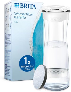 BRITA Wasserfilterkaraffe weiß-gra...
