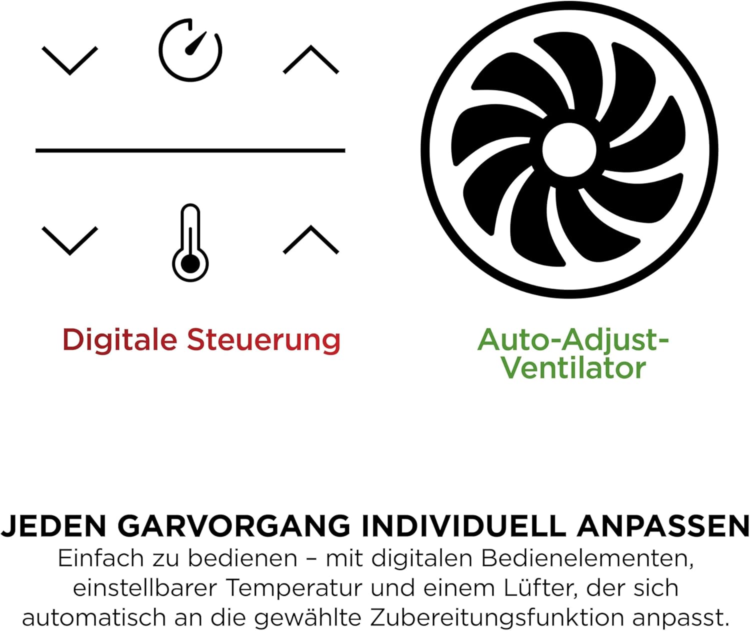 Digitale Dual-Zonen-Luftfritteuse von Ninja, 2 Schubladen, 6-in-1, Heißluftfritteuse, 9,5 l, Heißluftfritteuse, maximale Knusprigkeit, Braten, Backen, Aufwärmen, spülmaschinenfeste Körbe, Stein/Gold DZ400EUSTGD – Bild 10