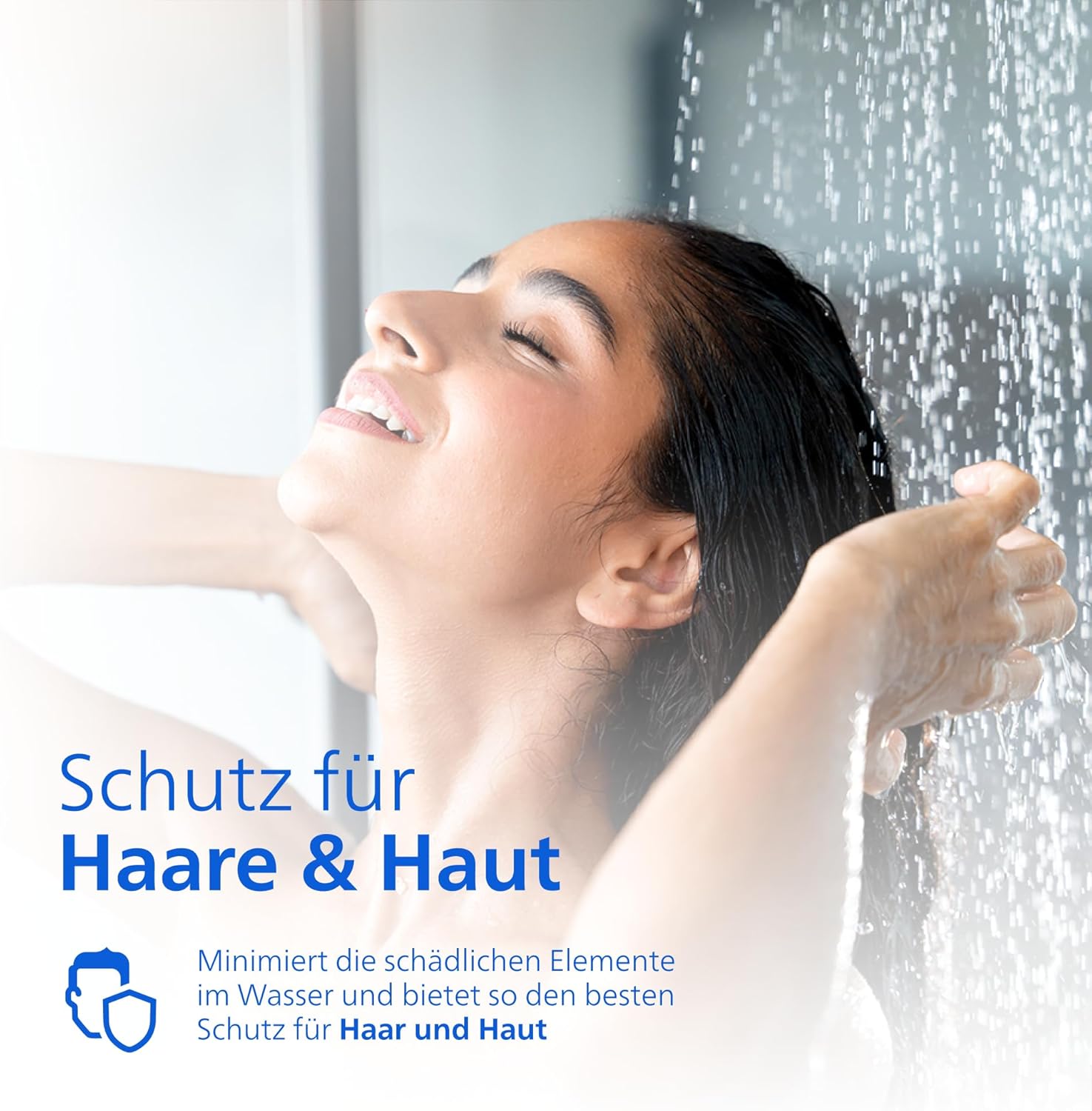 Philips Wasserduschkopf mit Filter – Haut- und Haarschutz, entfernt effektiv Chlor und große Partikel, 3 Sprühmodi, 1 Monat Filterkapazität, Schwarz – Bild 8