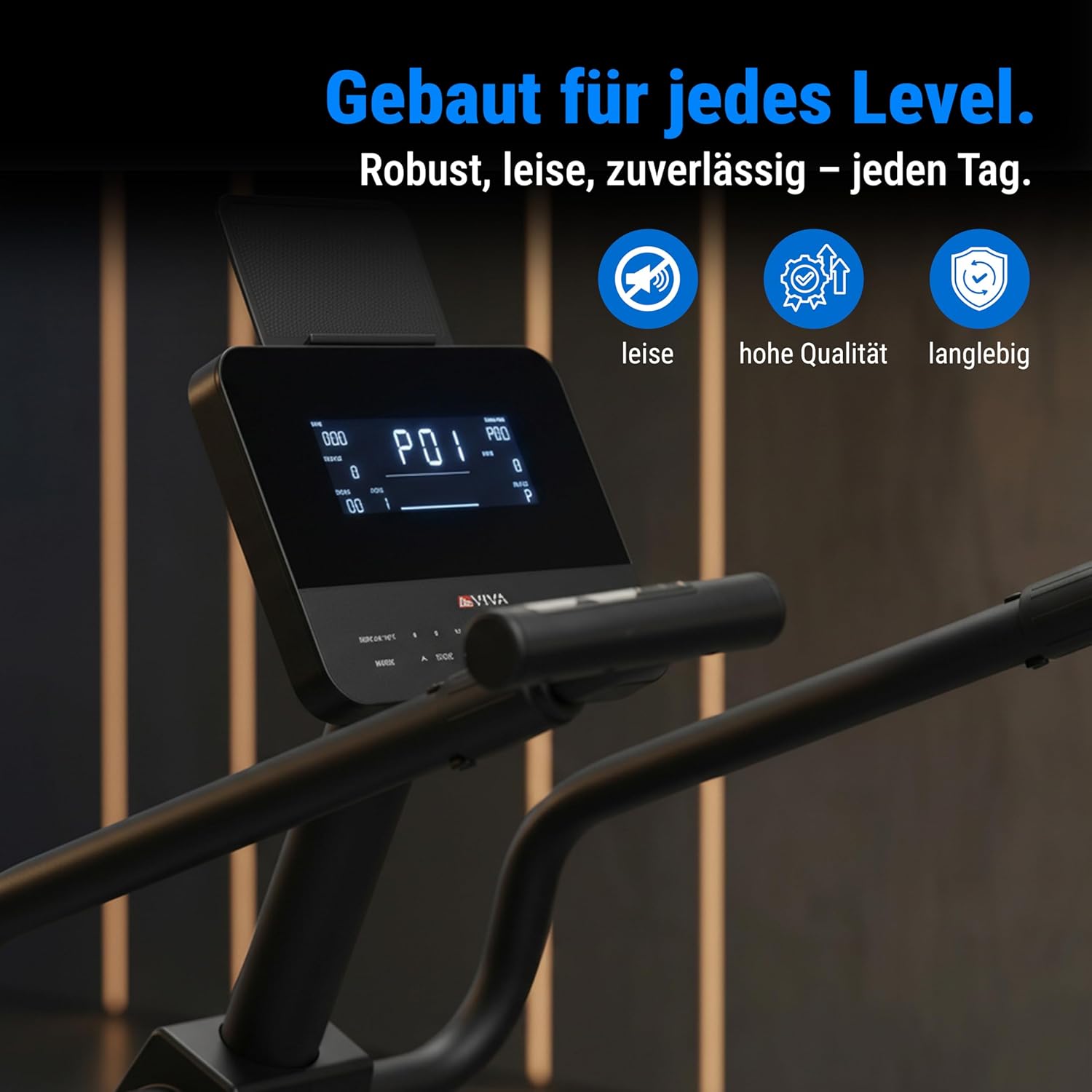 AsVIVA Recumbent Bike, Bluetooth (App-gesteuert), Handpulssensoren, integrierter Herzfrequenzmesser (inkl. Brustgurt), 16 computergesteuerte Stufen, ergonomischer Sitz (Rückenlehne). – Bild 6