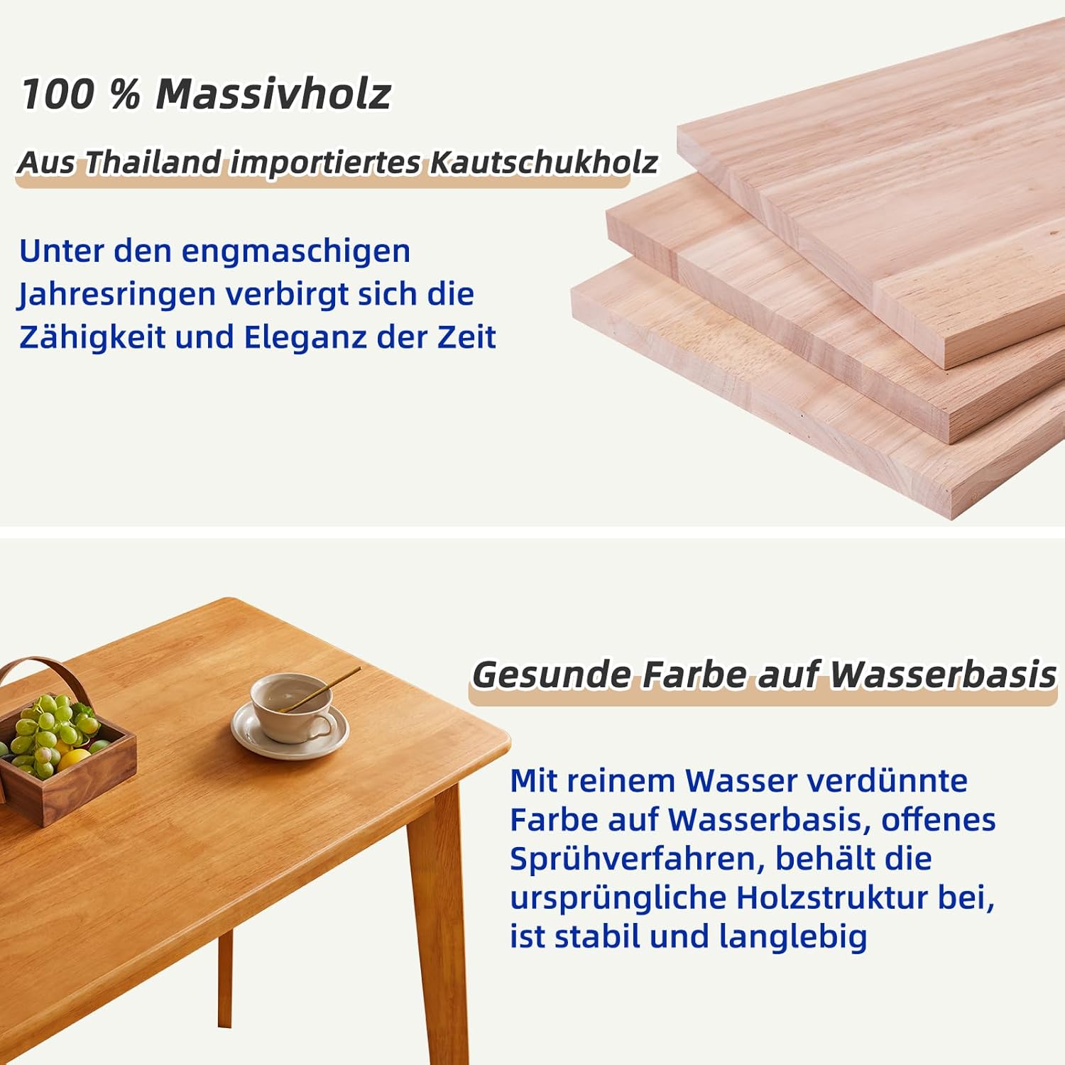 Aibiju Holzschreibtisch mit Schublade und Hängestange, kleiner Computertisch, 100 x 50 x 75 cm, Schreibtisch, kleiner Esstisch aus Holz, Kirschholzfarbe YD-WD01N – Bild 6
