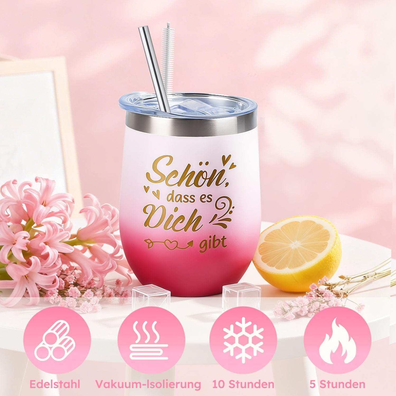Giftota Geschenke für Frauen, Rosa, 11-teilige Spa-Selfcare-Geschenkidee für Frauen, Wellness-Geschenkset, Freundin, Geburtstag, Valentinstag, Muttertag, Weihnachtstag, Geschenke für Mama, Schwester, beste Freundin – Bild 3