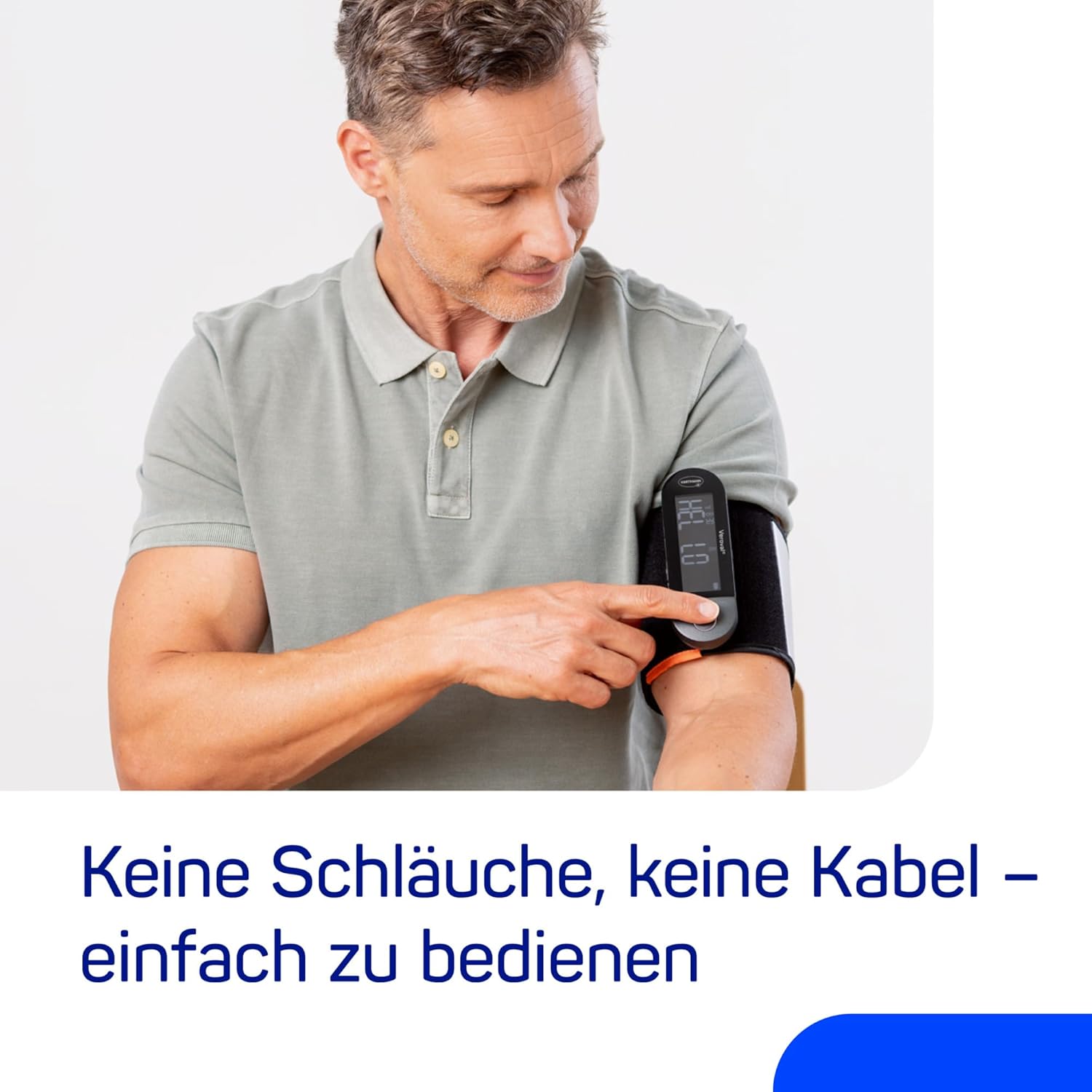 Veroval® fusion Oberarm-Blutdruckmessgerät ohne Kabel und Schläuche, digitales & vollautomatisches Blutdruckmessgerät mit Bluetooth® & Health App, Datenübertragung an Apple Health und Health – Bild 3