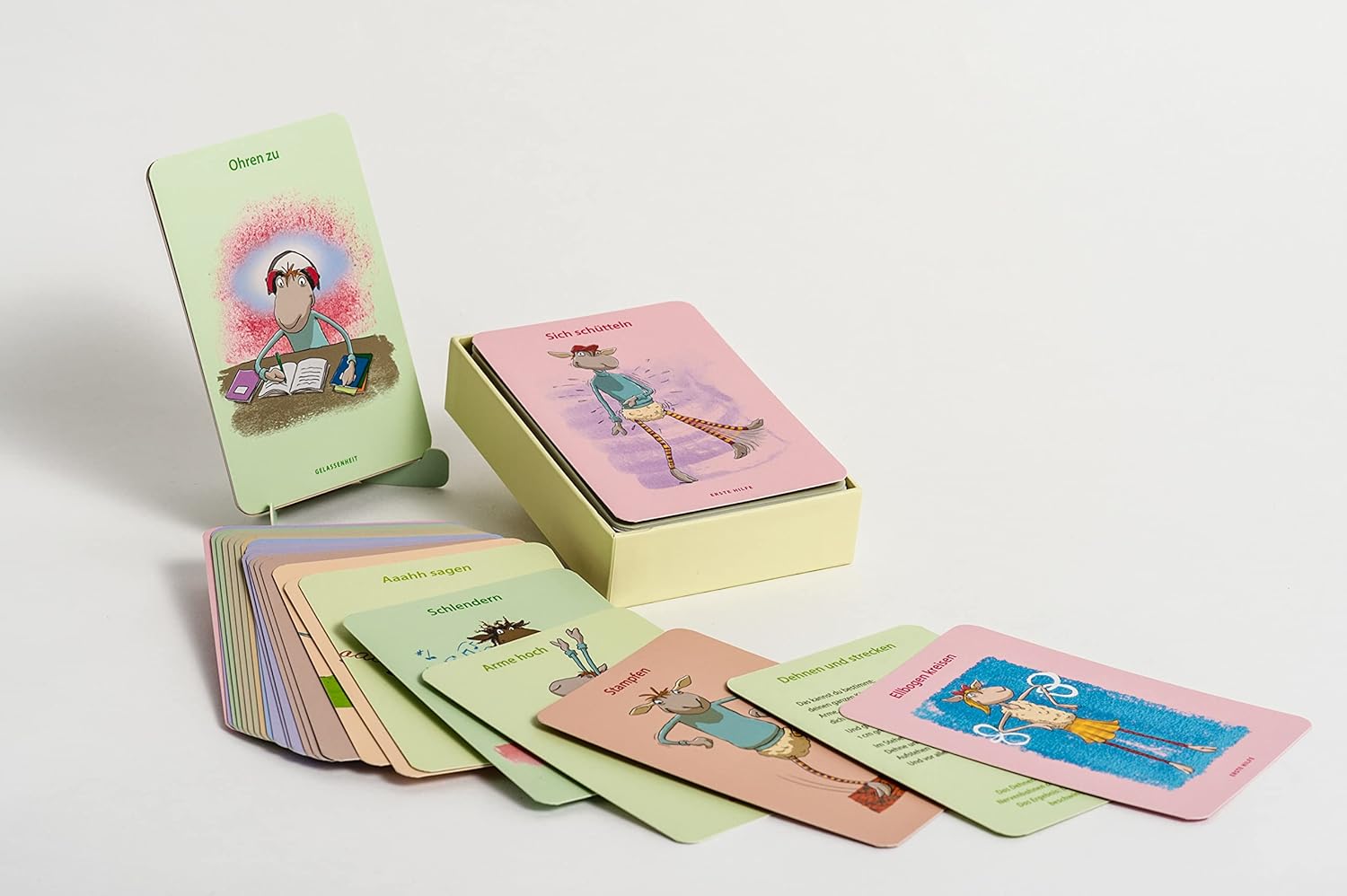Ich schaf(f) das!: Leichte Körperübungen für mehr Lebenspower. 50 Karten - Mit Stülpdeckelschachtel und Booklet (Claudia Croos-Müller, Band 8) – Bild 3