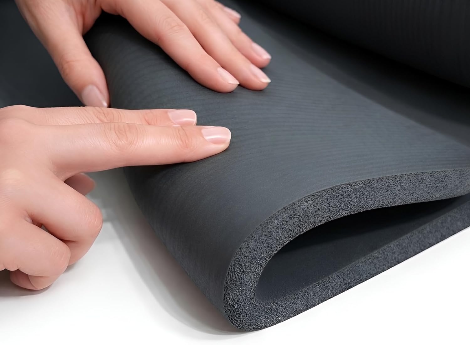 diMio Bequeme Gymnastikmatte, Yogamatte mit Tragegurt, Phthalatfrei und SGS-geprüft, 185 cm x 60 cm x 1 cm, 185 cm x 60 cm x 1,5 cm, 185 cm x 90 cm x 1,5 cm, 200 cm x 100 cm x 2 cm – Bild 4