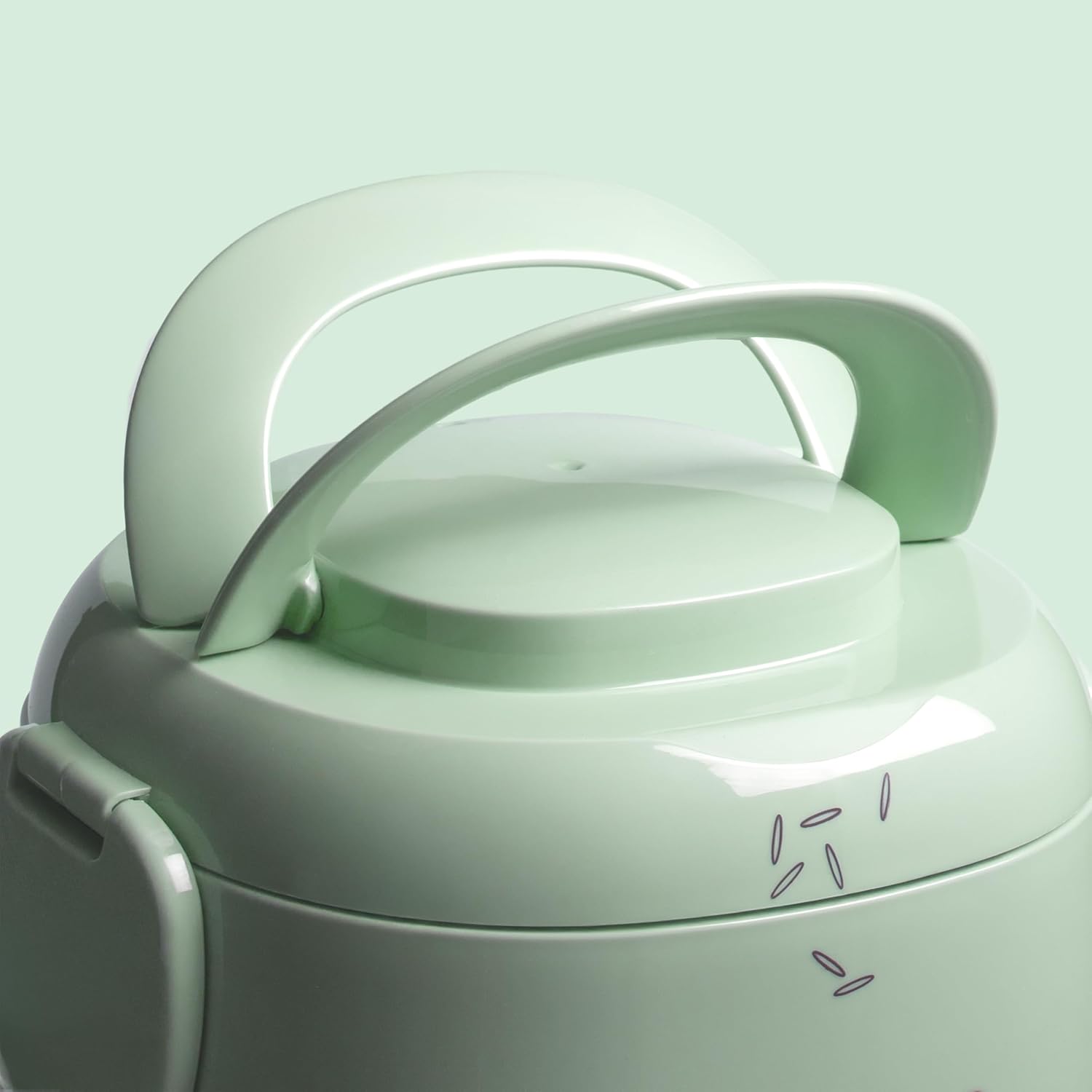 REISHUNGER Mini-Reiskocher, Salbeigrün, 0,3 l, 1-2 Portionen, hochwertige Keramikbeschichtung, Premium-Topf, handliche Größe für kleine Haushalte und unterwegs – Bild 6