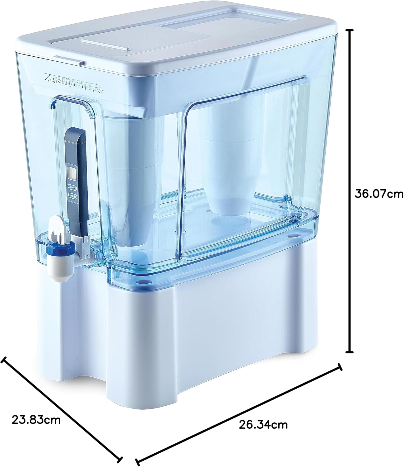 ZeroWater Instant Read Wasserfilterspender, 12,3 Liter, 5-stufiger Wasserfilterspender mit sofortiger Anzeige, 0 TDS, IAPMO-zertifiziert zur Reduzierung von Blei, Chrom und PFOA/PFOS – Bild 10