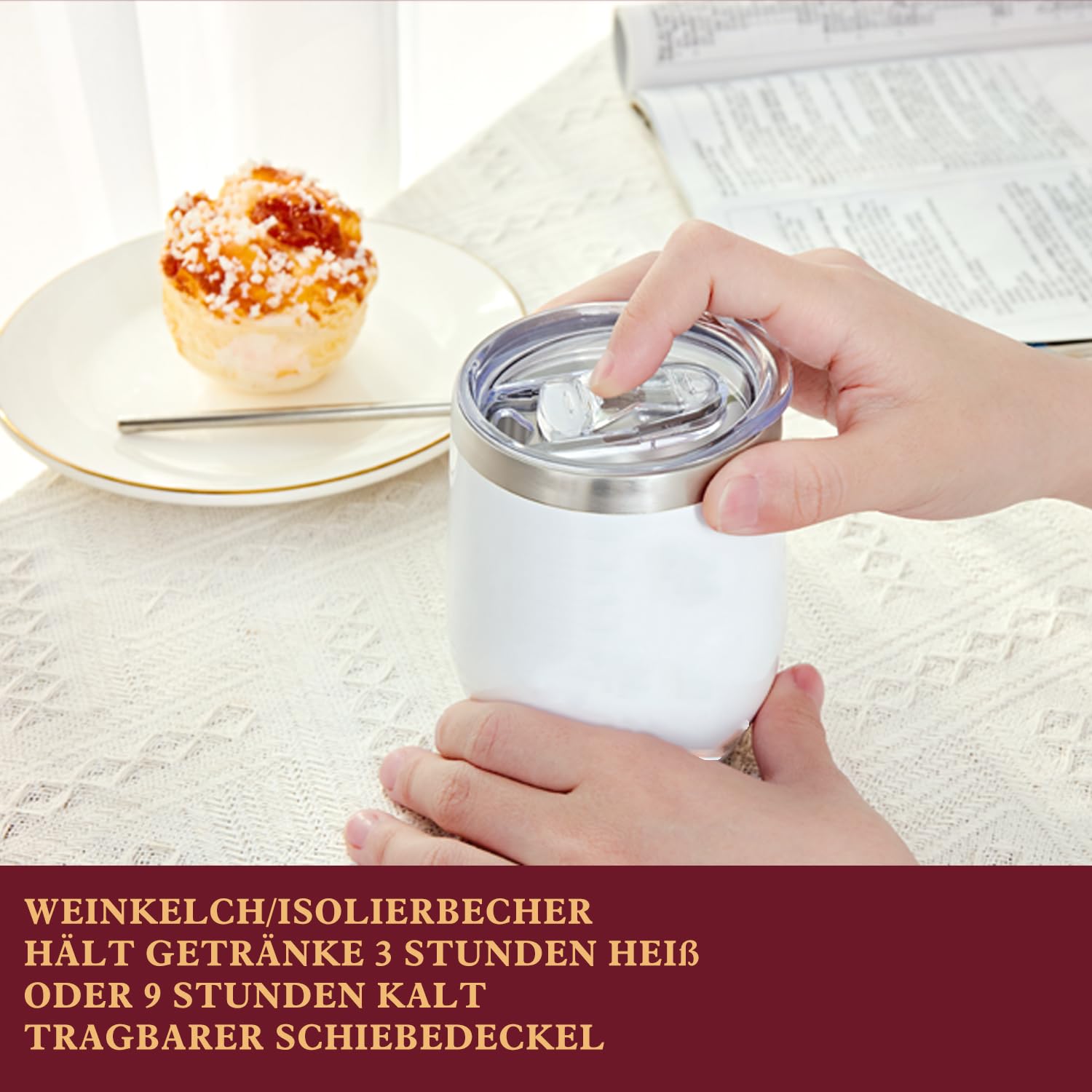 Spa Luxetique Spa-Geschenksets für Frauen, 6-teiliges Rosen-Badeset mit Becher, Geburtstagsbox, Geschenke für Sie – Bild 3