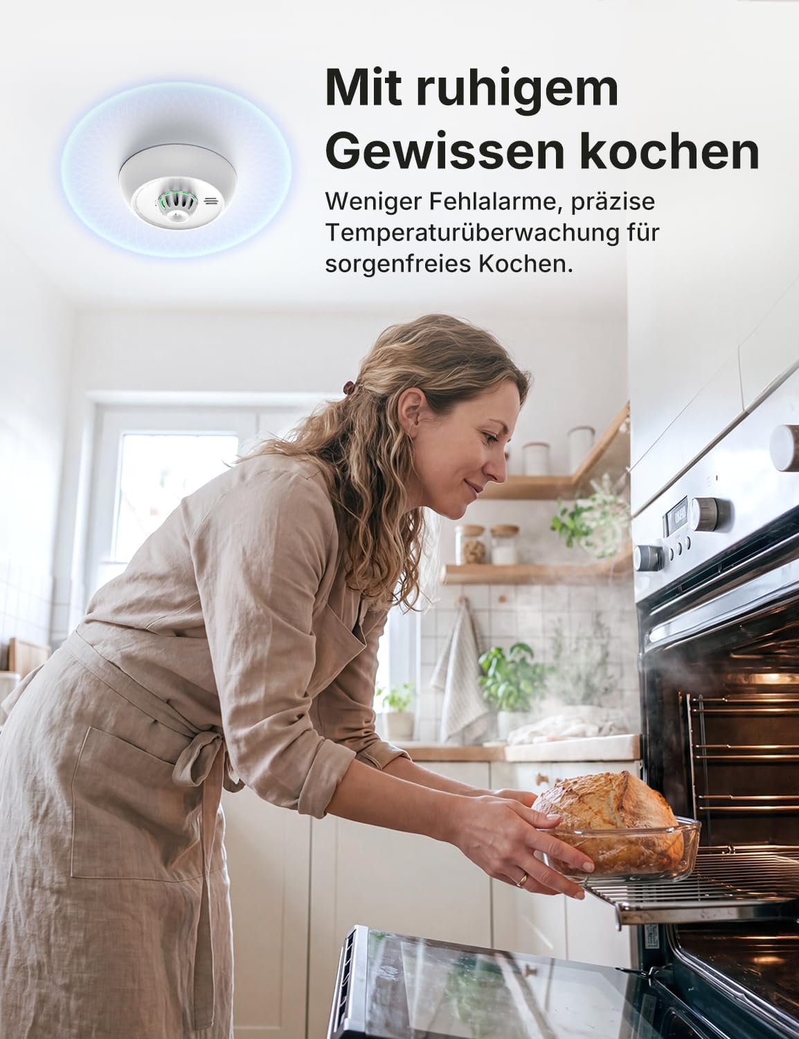 X-Sense Standalone-Wärmemelder, Wärmemelder mit 10-Jahres-Batterie (versiegelt), LED-Anzeige und Stummschalttaste, geeignet für die Küche, schnelle Hitzeerkennung, XH02, 1 Packung – Bild 9