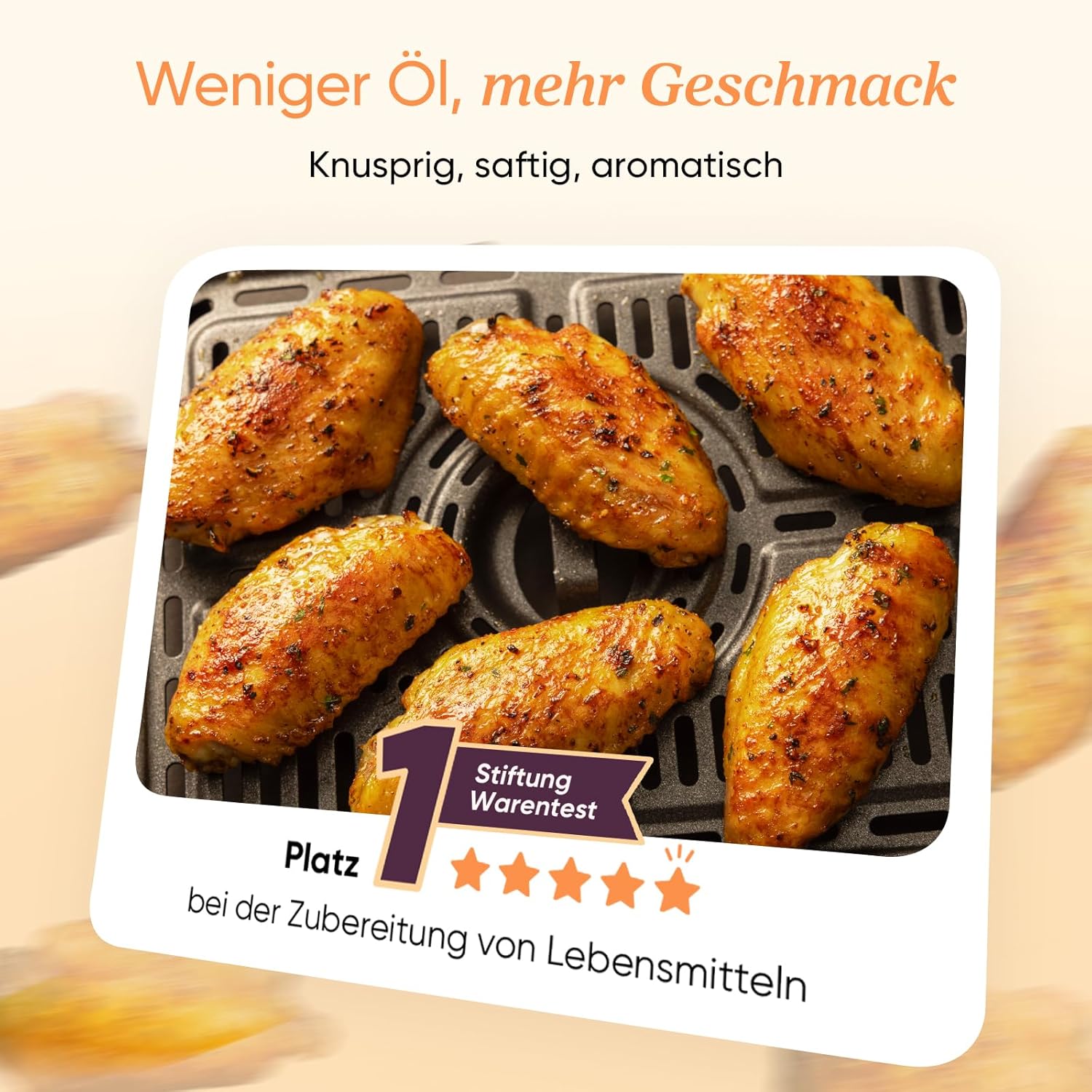 COSORI Heißluftfritteuse 2 Kammern, Testsieger der Stiftung Warentest, 8,5 L 6-in-1 Airfryer mit Sichtfenster, Schwarz/Weiß – Bild 3
