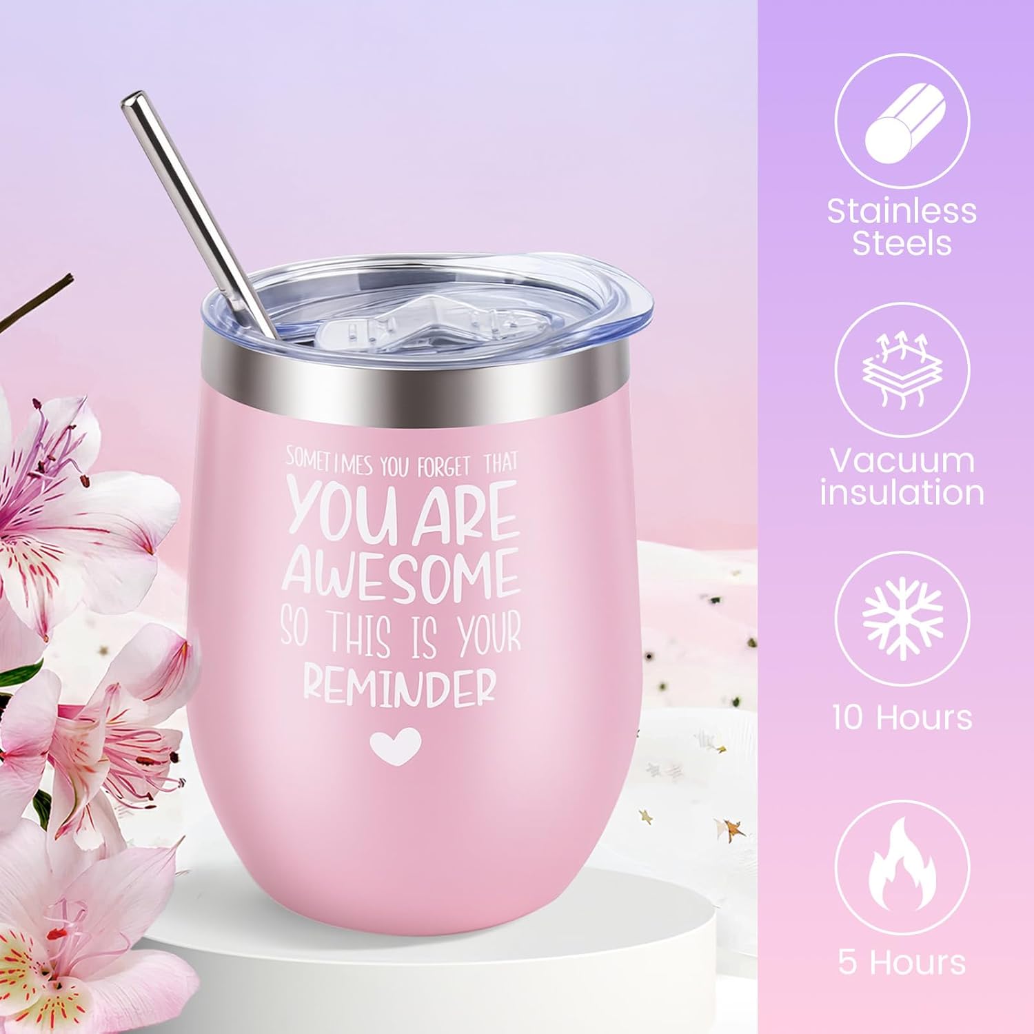 Muttertagsgeschenk für Mama – Geschenkset Damen Wellness-Set, Geburtstagsgeschenk für Mutter, Muttertagsgeschenk für Sie, Frau, Oma, 10-teiliges Spa-Set mit Thermobecher, Kerze, Badebomben – Bild 4