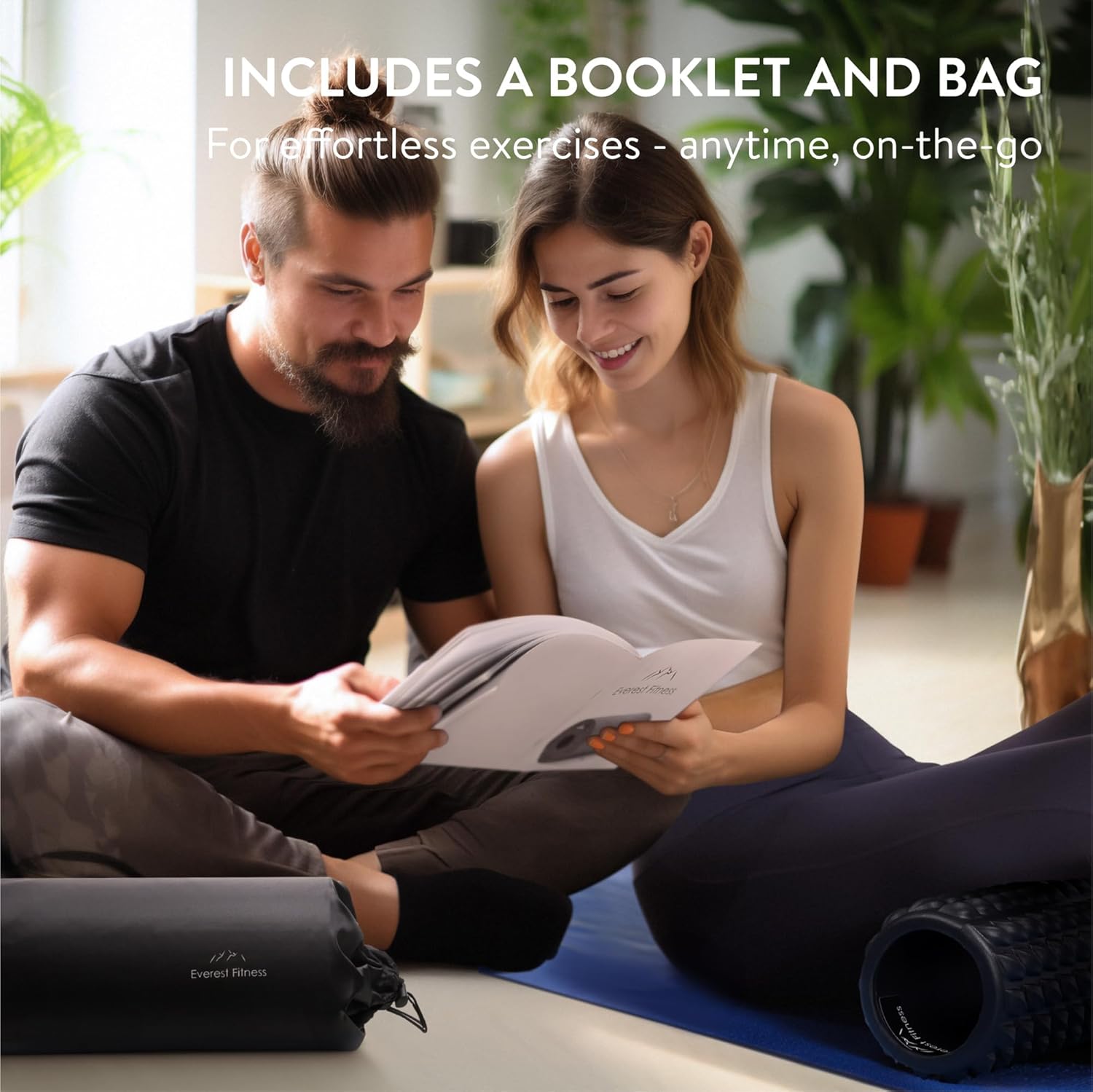 Faszienrolle mit Noppen – Faszienrolle 30 cm lang für die Rückenwirbelsäule – Yoga Massage Rückenrolle – Faszienrolle – Schwarz – Bild 6