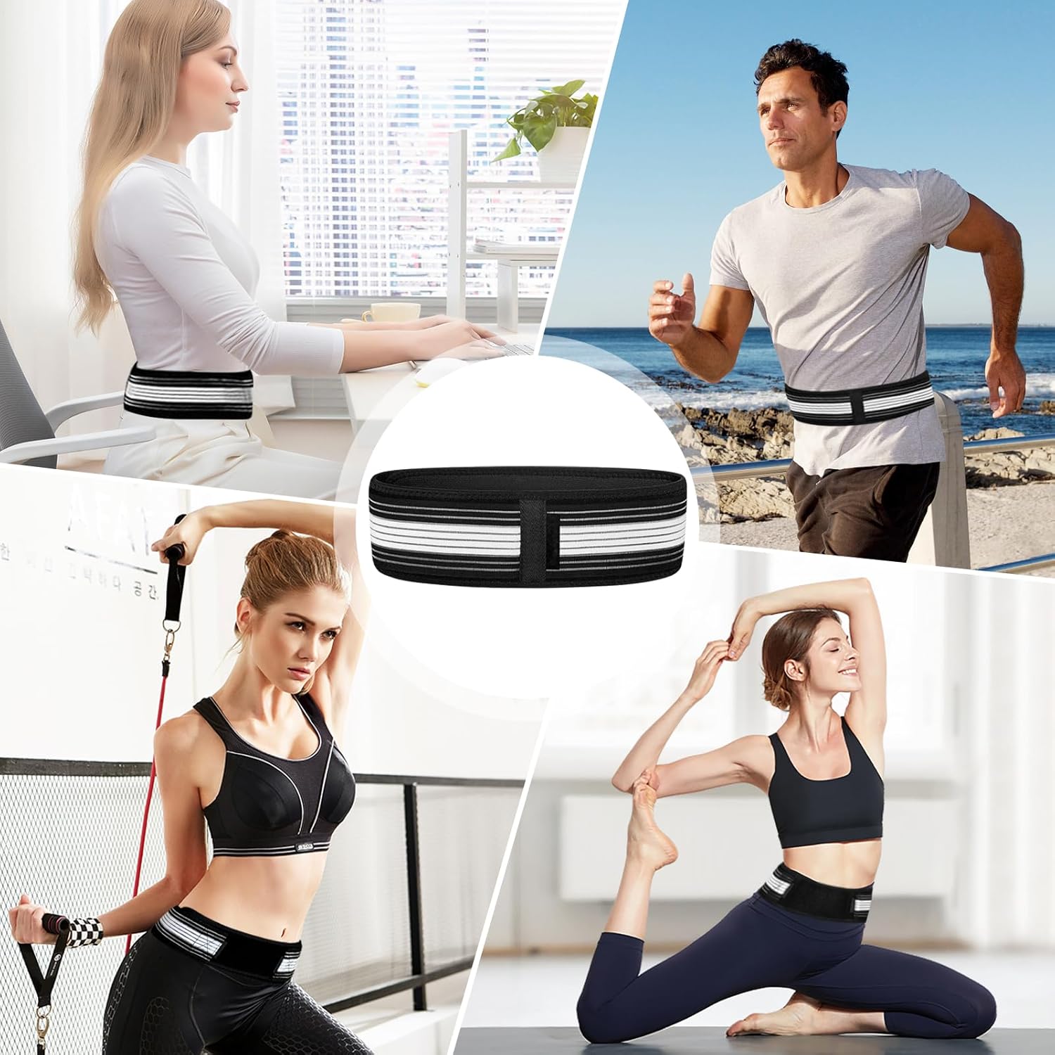 Orthopädischer Gürtel für orthopädischen Ischiasgürtel, 140 cm, orthopädischer Gürtel, Beckengürtel für Männer und Frauen, Iliosakralgelenk-Lendenwirbelstützgürtel, zur natürlichen Linderung gegen Ischias und Hüfte, Rückenschmerzen – Bild 7