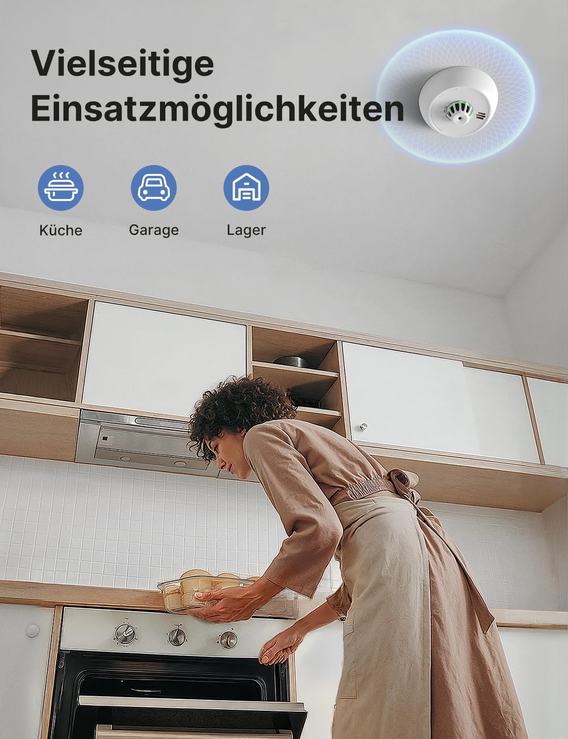 X-Sense Standalone-Wärmemelder, Wärmemelder mit 10-Jahres-Batterie (versiegelt), LED-Anzeige und Stummschalttaste, geeignet für die Küche, schnelle Hitzeerkennung, XH02, 1 Packung – Bild 6