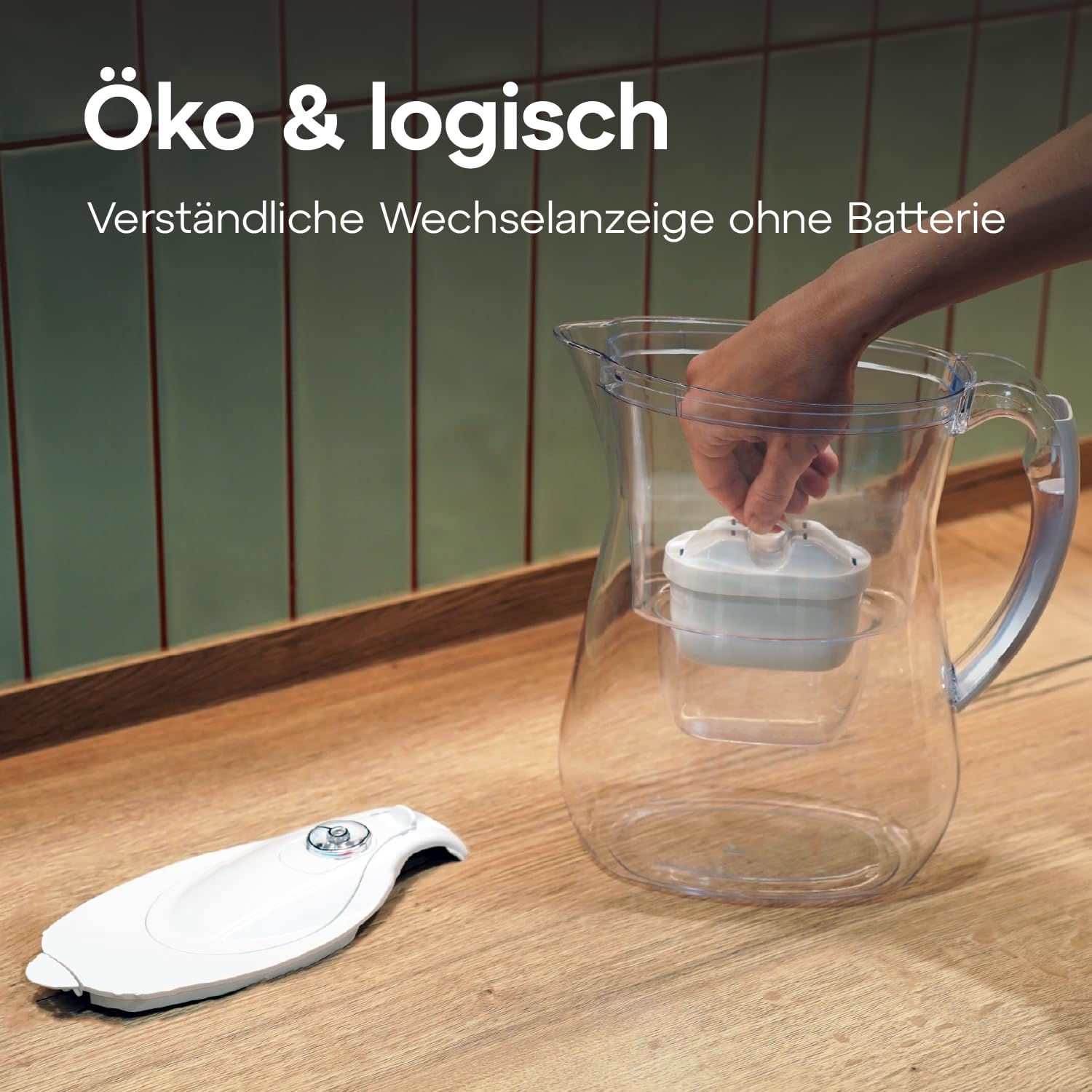 AQUAPHOR Lago Wasserfilterkanne 3,8 l mit 3 x Maxfor+ Kartusche, weiß – Bild 7