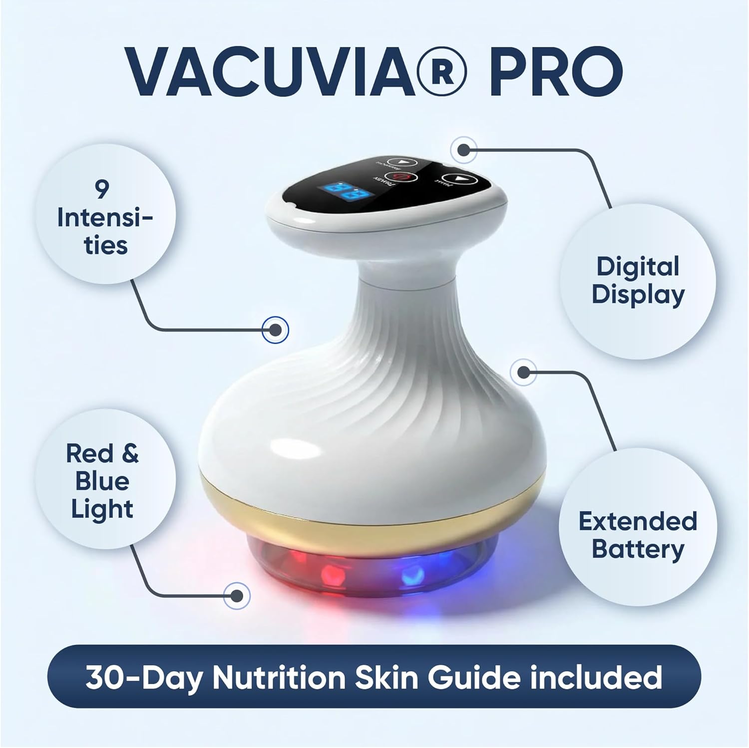 Vacuvia 4-in-1-Cellulite-Massagegerät – straffere Haut, Tiefenmassage, bessere Durchblutung und Wärme – ideal für den Heimgebrauch – Bild 2