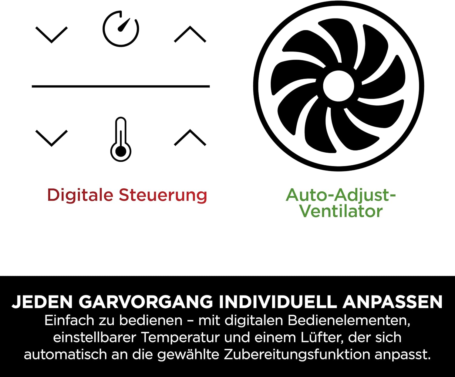 Digitale Dual-Zonen-Luftfritteuse von Ninja, 2 Schubladen, 6-in-1, Heißluftfritteuse, 9,5 l, Heißluftfritteuse, maximale Knusprigkeit, Braten, Backen, Aufwärmen, spülmaschinenfeste Körbe, Metallic-Grau DZ400EU – Bild 10