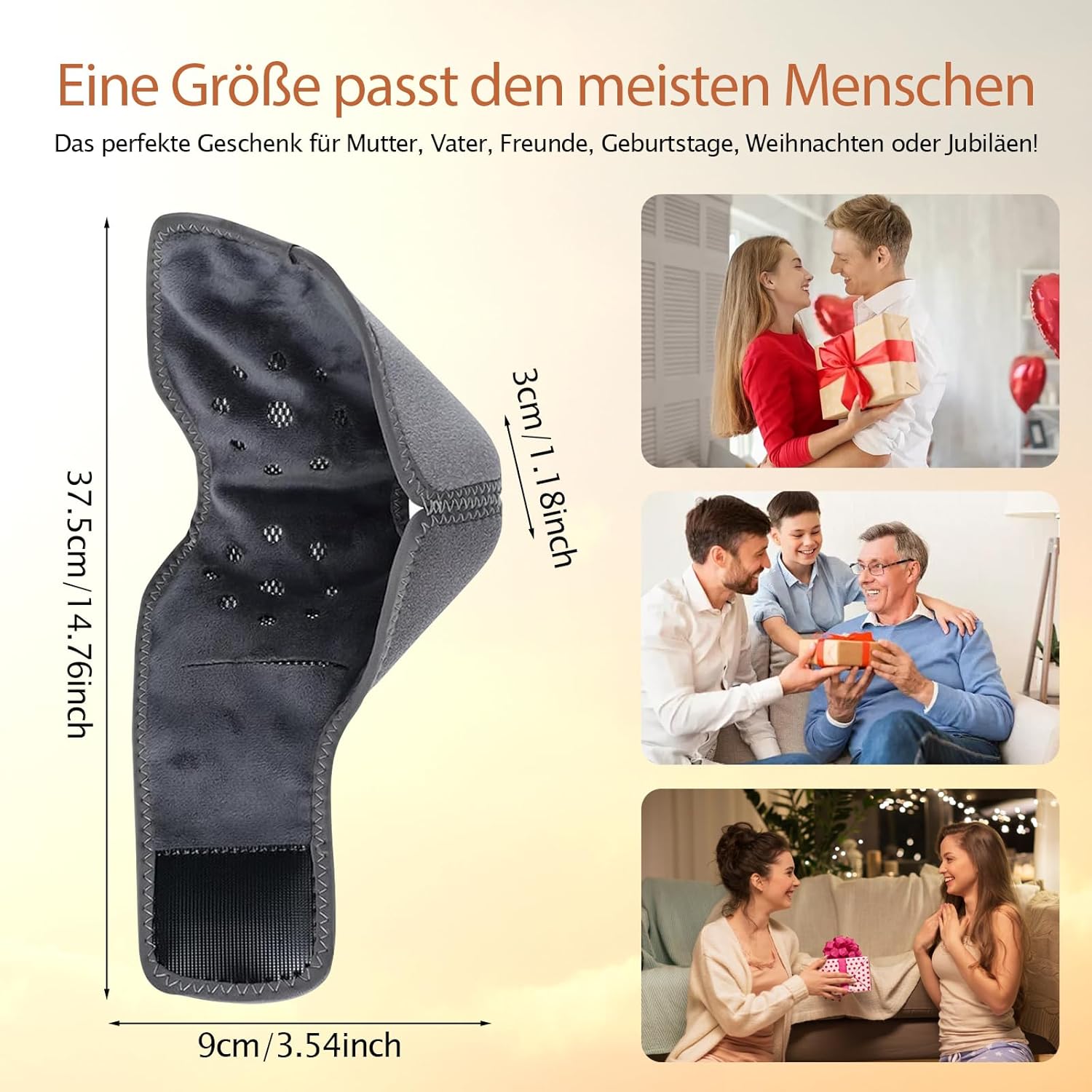2er-Pack tragbares kabelloses 3-in-1-Fußmassagegerät – für Füße und Knöchel, mit Wärme und Vibration, Geschenk für Männer und Frauen – Bild 8