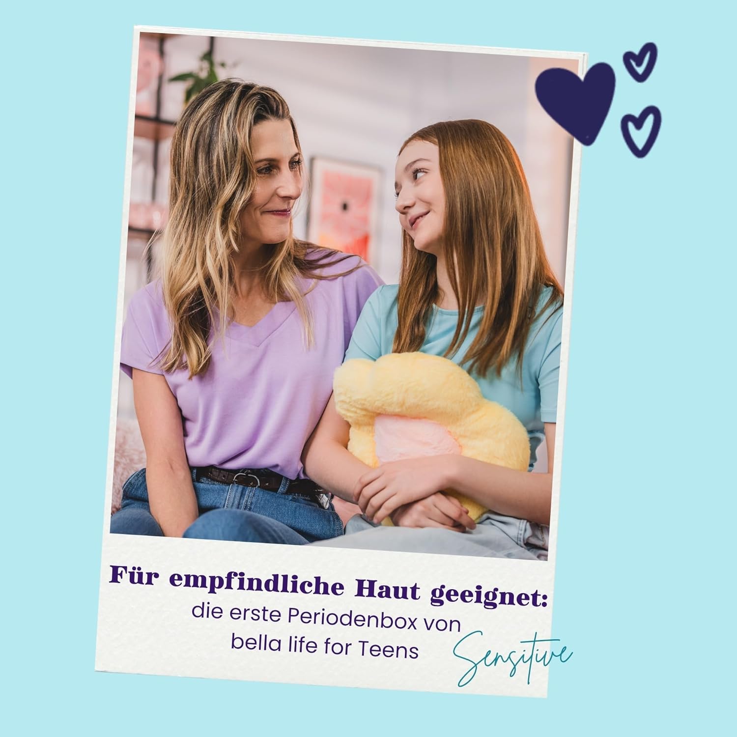 bella life for teens Set Sensitiv für die erste Periode | Damenbinden und Slipeinlagen für Mädchen im Teenageralter | Kit für die erste Periode | für Nacht und Normal | Dermatest: Sehr gut | 94 Stück – Bild 3