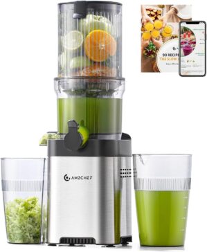 AMZCHEF Entsafter – Slow Juicer m...