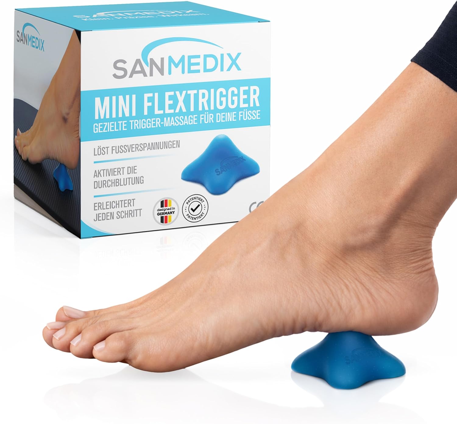 Mini-Fußauslöser – Triggerpunktschieber für Füße, kompaktes Fußmassagegerät für gezielte Fußmassage bei Plantarfasziitis und Fersensporn