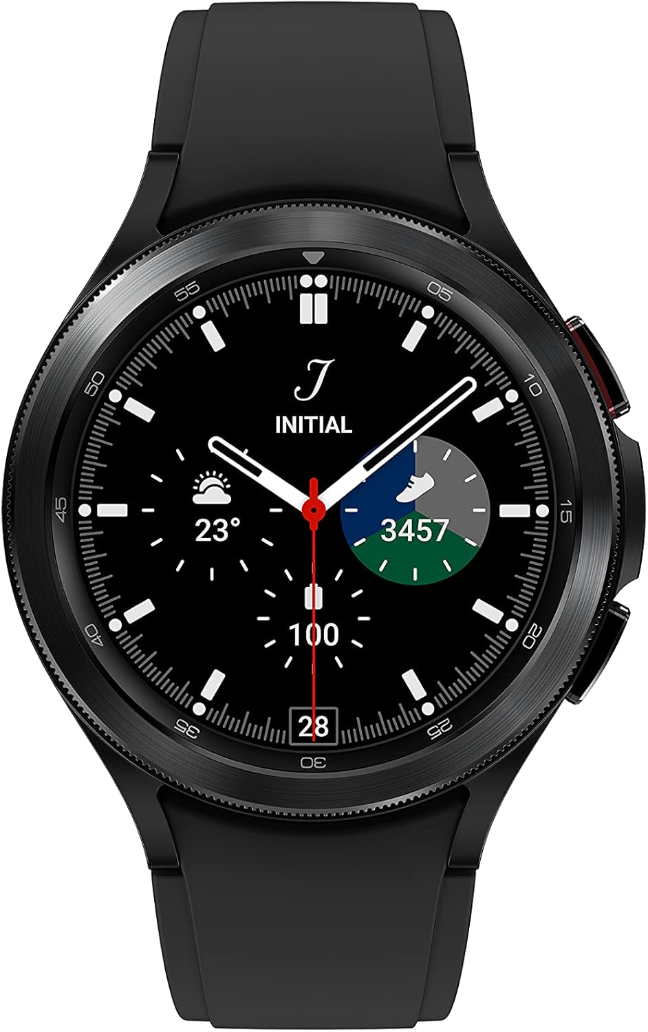 Samsung Galaxy Watch4 Classic, runde Bluetooth-Smartwatch, Wear OS, drehbare Lünette, Fitnessuhr, Fitness-Tracker, 46 mm, schwarz (deutsche Version) – Bild 2